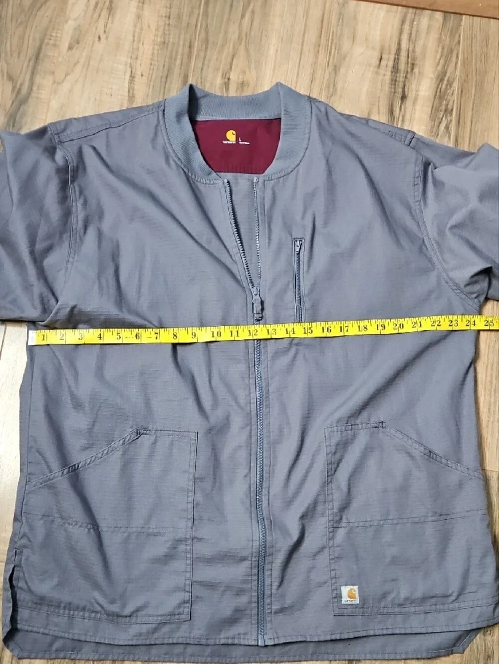 Carhartt Men’s Gray Bomber-Style Lightweight Utility Jacket Large